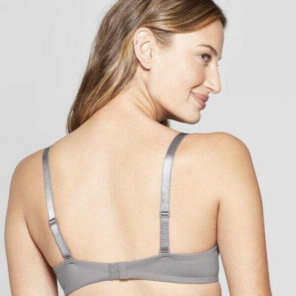 UNLINED DEMI CUT BRA GRAY 34DDD AUDEN - Picture 2 of 8